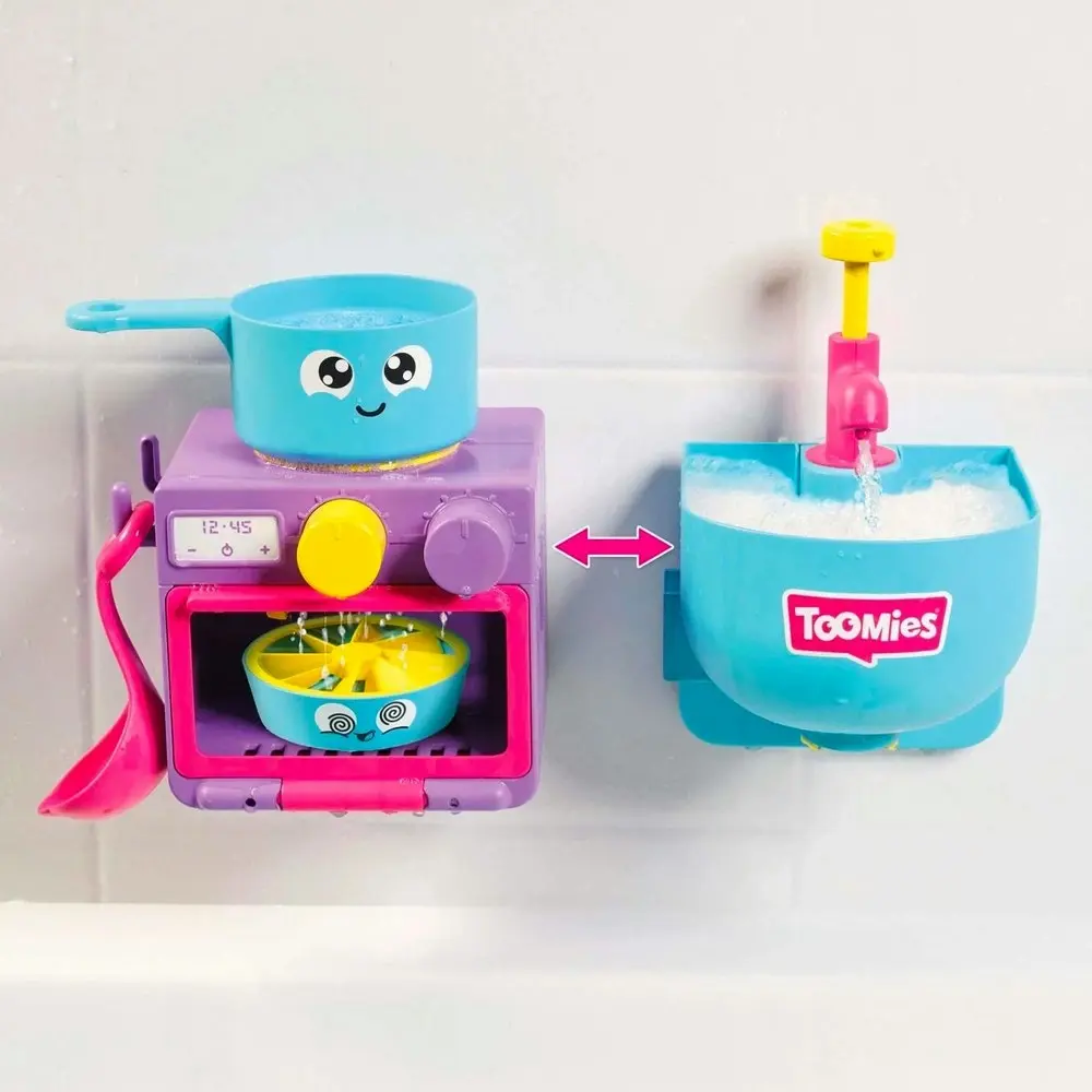 TOMY Toomies Kids/Children/Toddler Bubble & Bake Bathtime Kitchen Toy Set 18m+