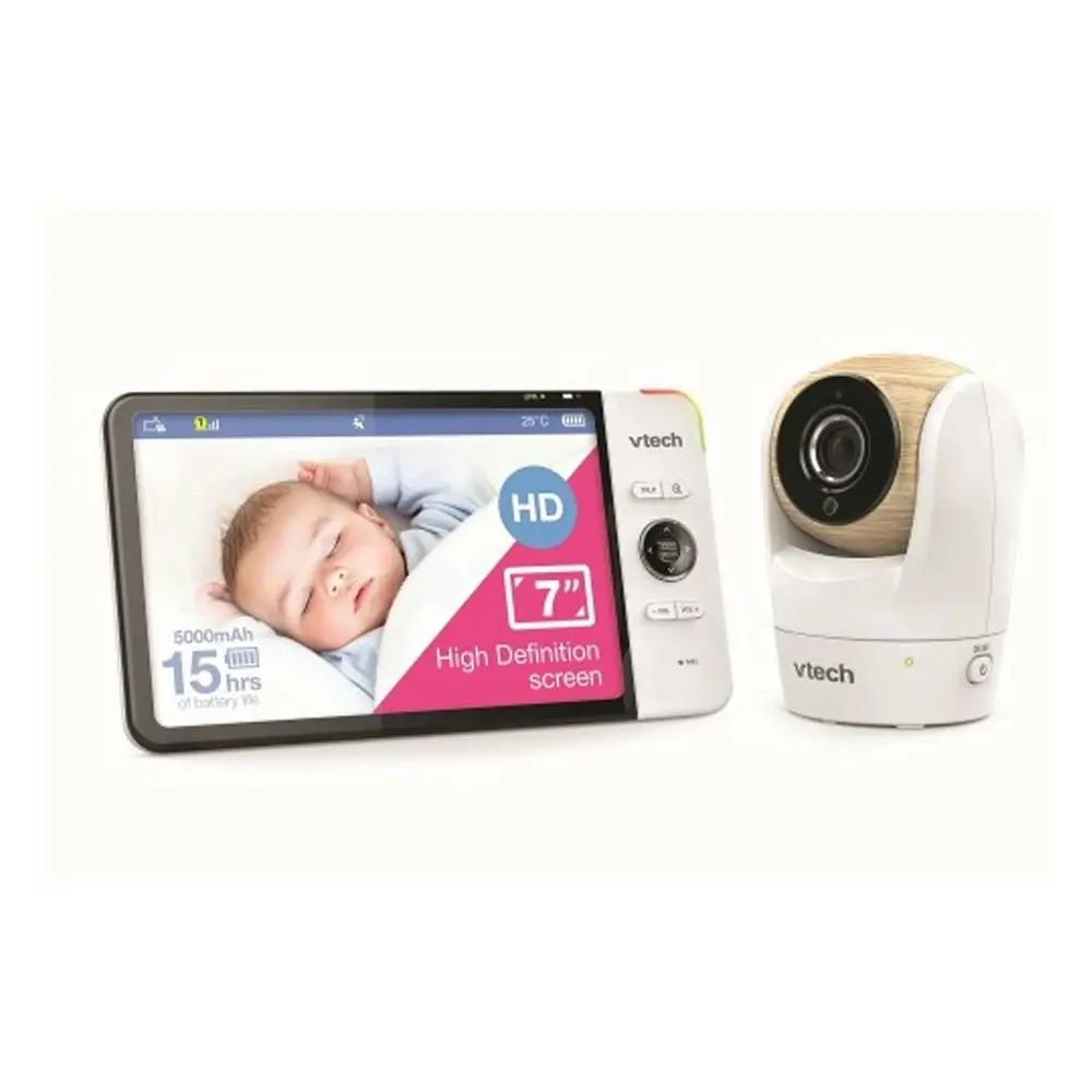 VTech BM7750HD 18cm HD Pan/Tilt 2- Camera Full Colour Baby Monitor Video & Audio