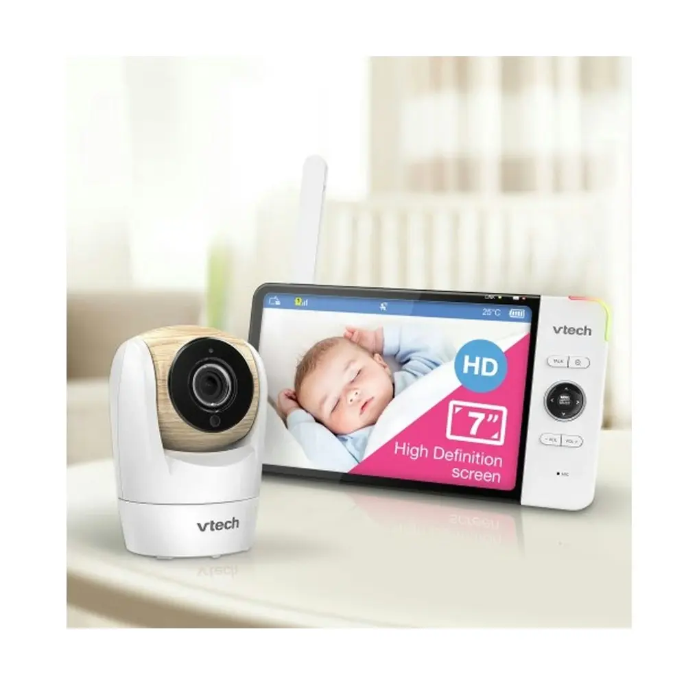 VTech BM7750HD 18cm HD Pan/Tilt 2- Camera Full Colour Baby Monitor Video & Audio