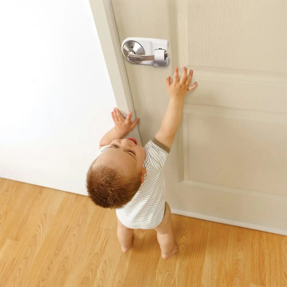 dreambaby Lever Round Base Door Handle Baby/Children Safety Lock Accessory 29cm