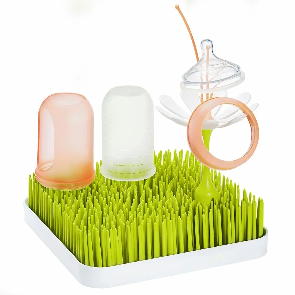 Boon Stem Baby Bottle/Sippy Cup Drying Rack Accessory Stand White Petal 11x23cm