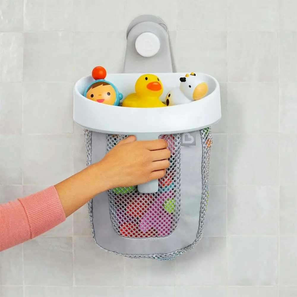 Munchkin Super Scoop Bath Toy Organiser 24x30cm 6m+ Mesh Toys Storage Holder