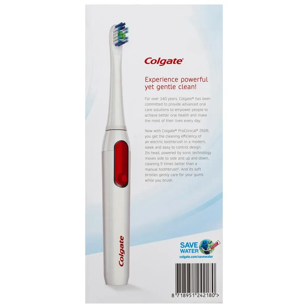 Colgate Sonic ProClinical 250R Soft Bristles Electric Rechargeable Toothbrush WT