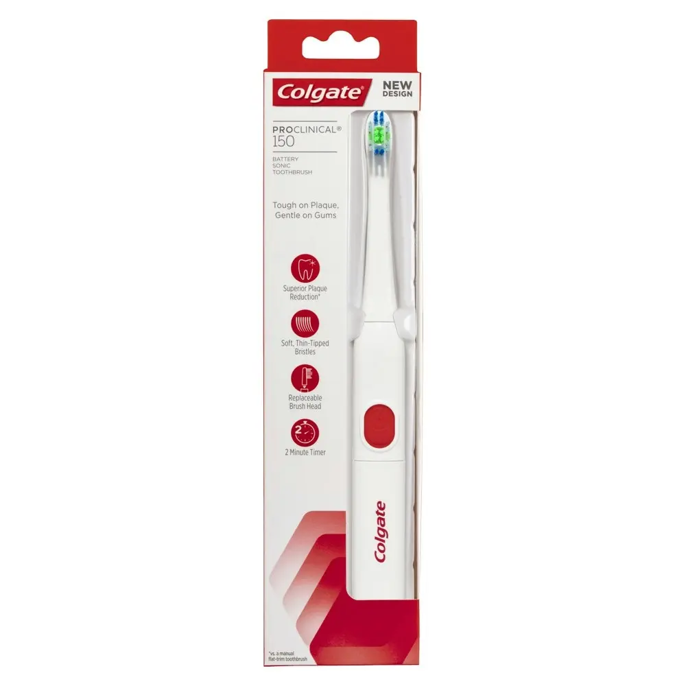 3PK Colgate Pro Clinical 150 Electric Toothbrush w/Soft Bristles Oral Care