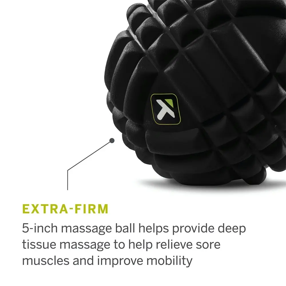 TriggerPoint GRID X Massaging Exercise Gym Workout Ball Roller Size 5" Black