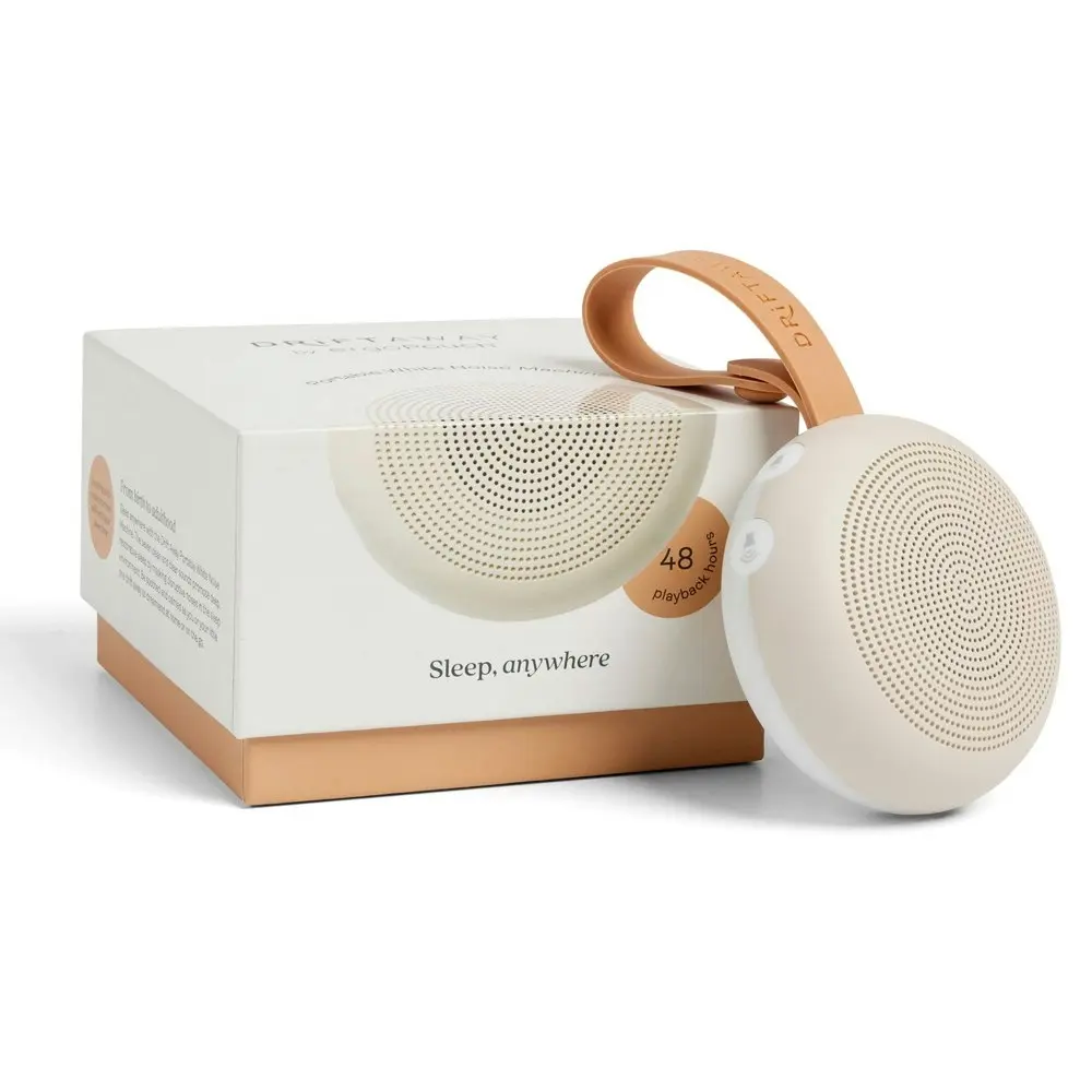 ergoPouch Portable White Noise Machine Sleep Therapy/Aid For Baby/Adults Taupe