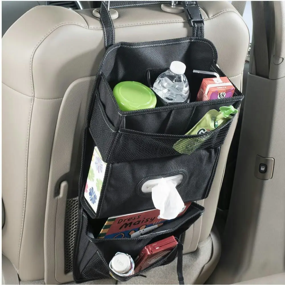 High Road TissuePockets 23x30cm Car Seat Organiser Holder Hanging Storage Bag BK