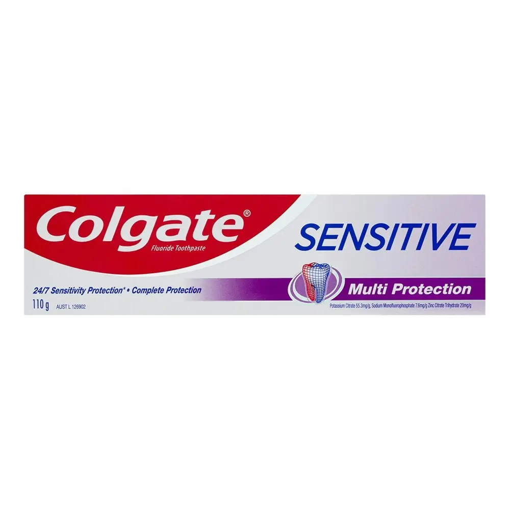 3x Colgate 110g Sensitive Fluoride Toothpaste Dental/Oral Care Multi Protection