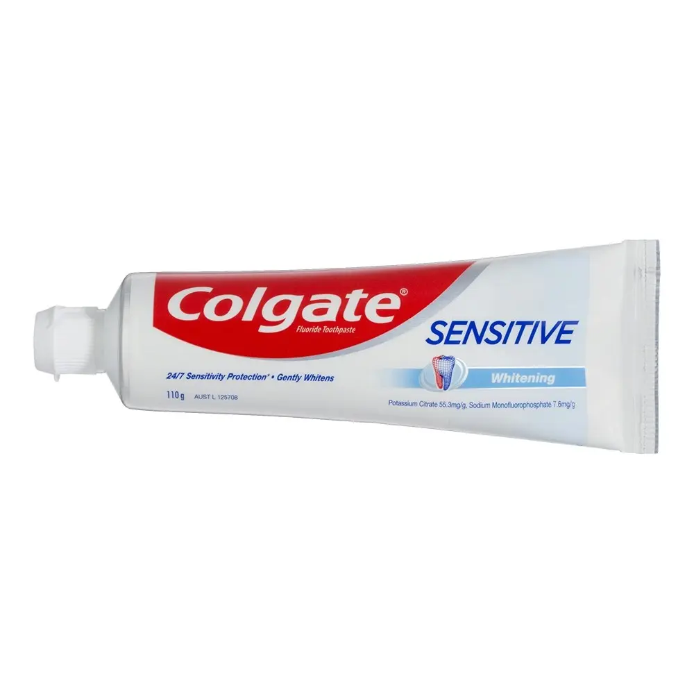 3x Colgate 110g Sensitive Fluoride Toothpaste Dental/Oral Care Whitening