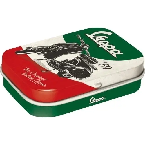 2x Nostalgic Art 6cm Metal Tin Mint Box The Italian Classic Fresh Breath Candy