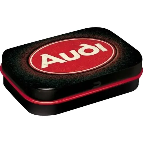 2x Nostalgic Art 6cm Metal Tin Mint Box Audi Red Shine Fresh Breath Candy Mints