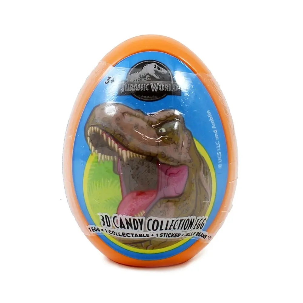 18pc Jurassic World 3D Candy Collection Eggs w/Jelly Beans 10g Assorted Kids 3y+