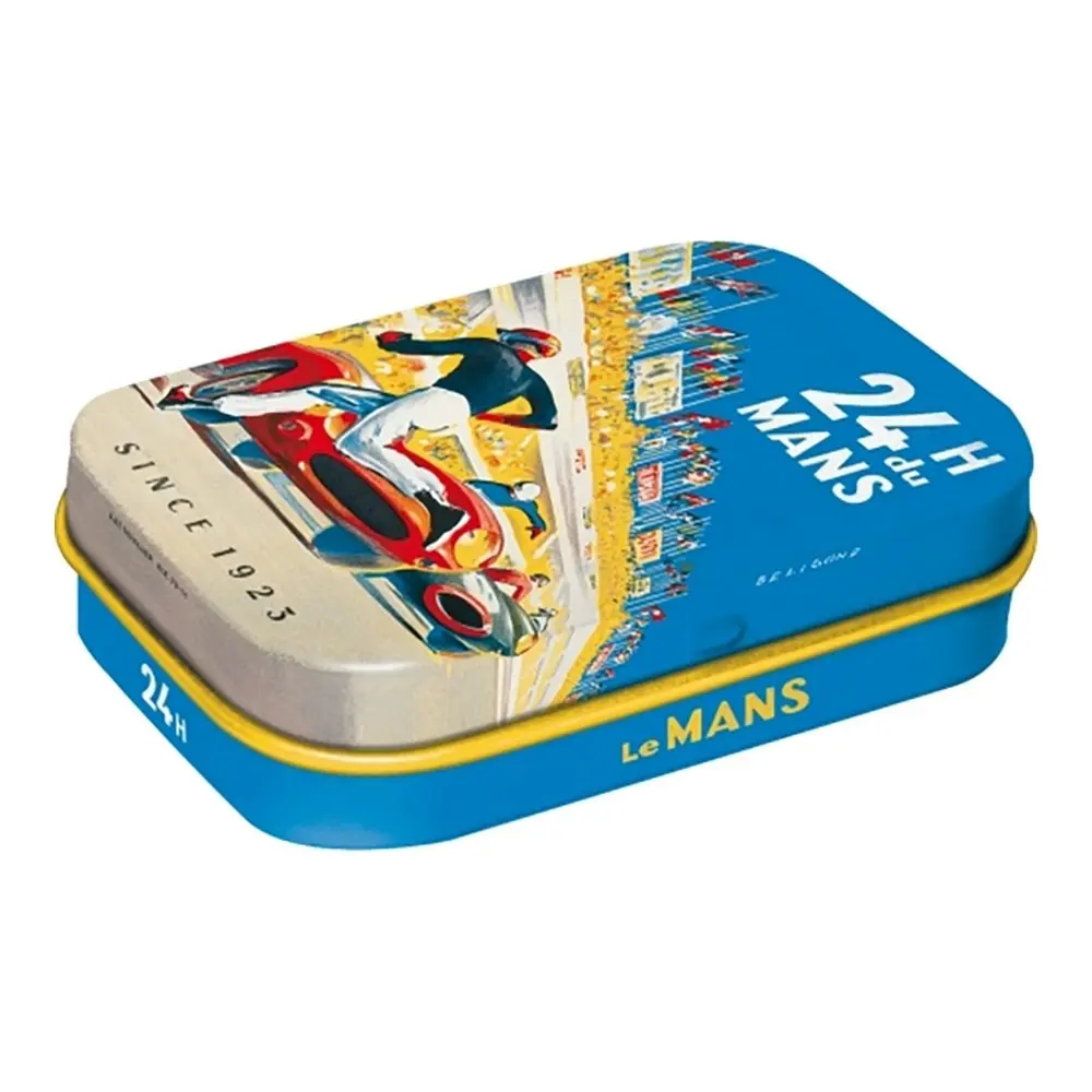 2x Nostalgic Art 4x6cm Mint Trinket Box 24h Le Mans Racing Poster Storage Blue