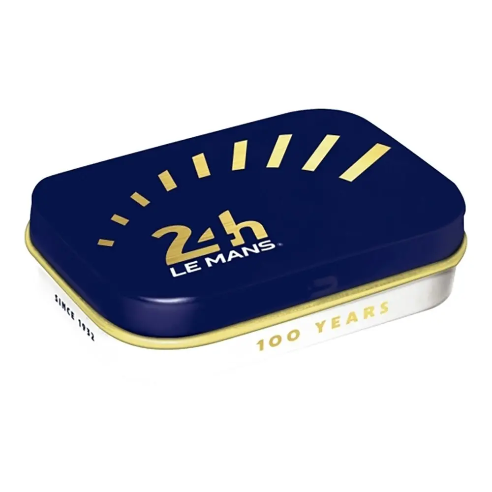 2x Nostalgic Art 4x6cm Mint Trinket Box 24h Le Mans 100 Years Pills Storage Blue