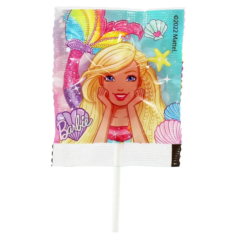 120pc Park Avenue Barbie Strawberry Lollipops Confectionary/Candy/Sweets 1.2kg