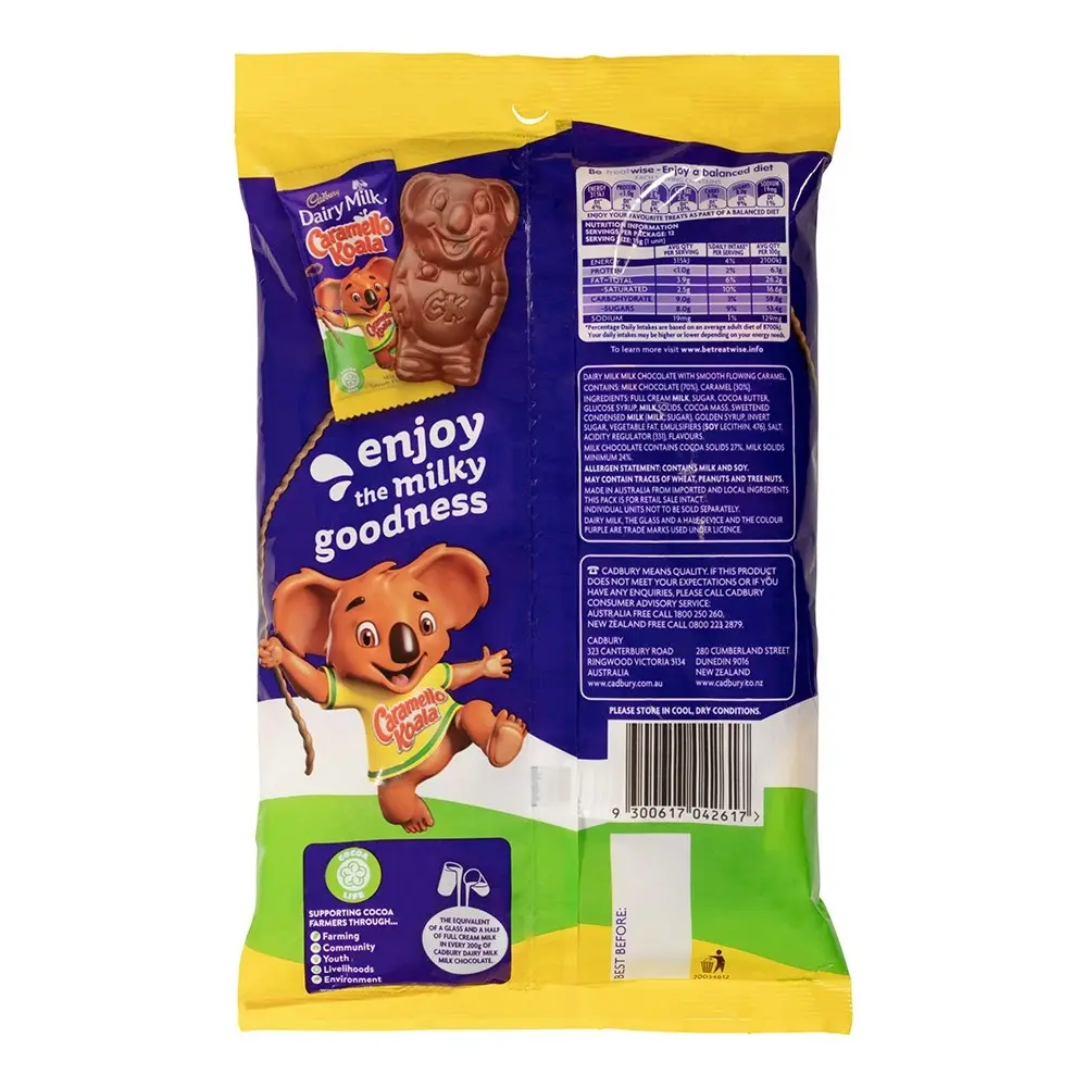 36pc Cadbury Dairy Milk 180g Chocolate Caramello Koala Sharepack Choco Sweets