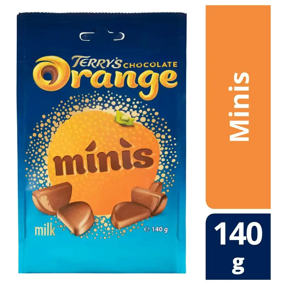 2x Terry's 140g Chocolate Orange Minis Bag Sweet/Candy/Confectionery Food/Snack