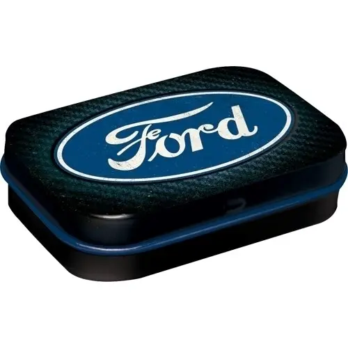 Nostalgic Art 6cm Metal Tin Mint Box Ford Blue Shine Fresh Breath Hard Candy