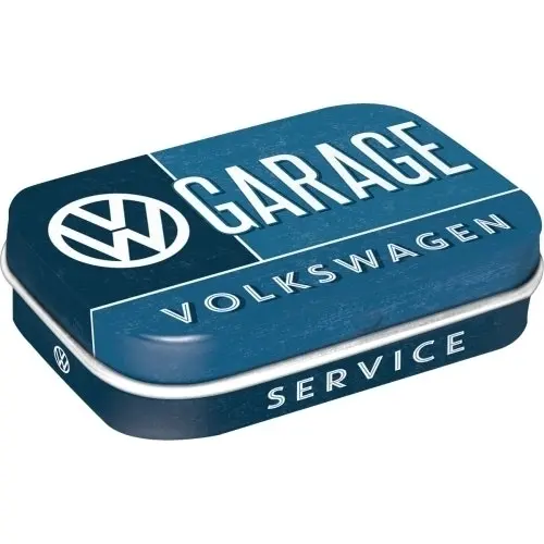 Nostalgic Art 6cm Metal Tin Mint Box VW Garage Fresh Breath Hard Candy Mints