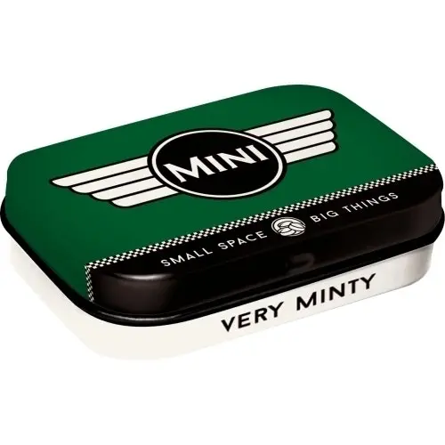 Nostalgic Art 6cm Metal Tin Mint Box Mini Logo Green Fresh Breath Hard Candy