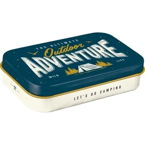 Nostalgic Art 10cm Mint Tin Box XL Outdoor Adventure Fresh Breath Hard Candy