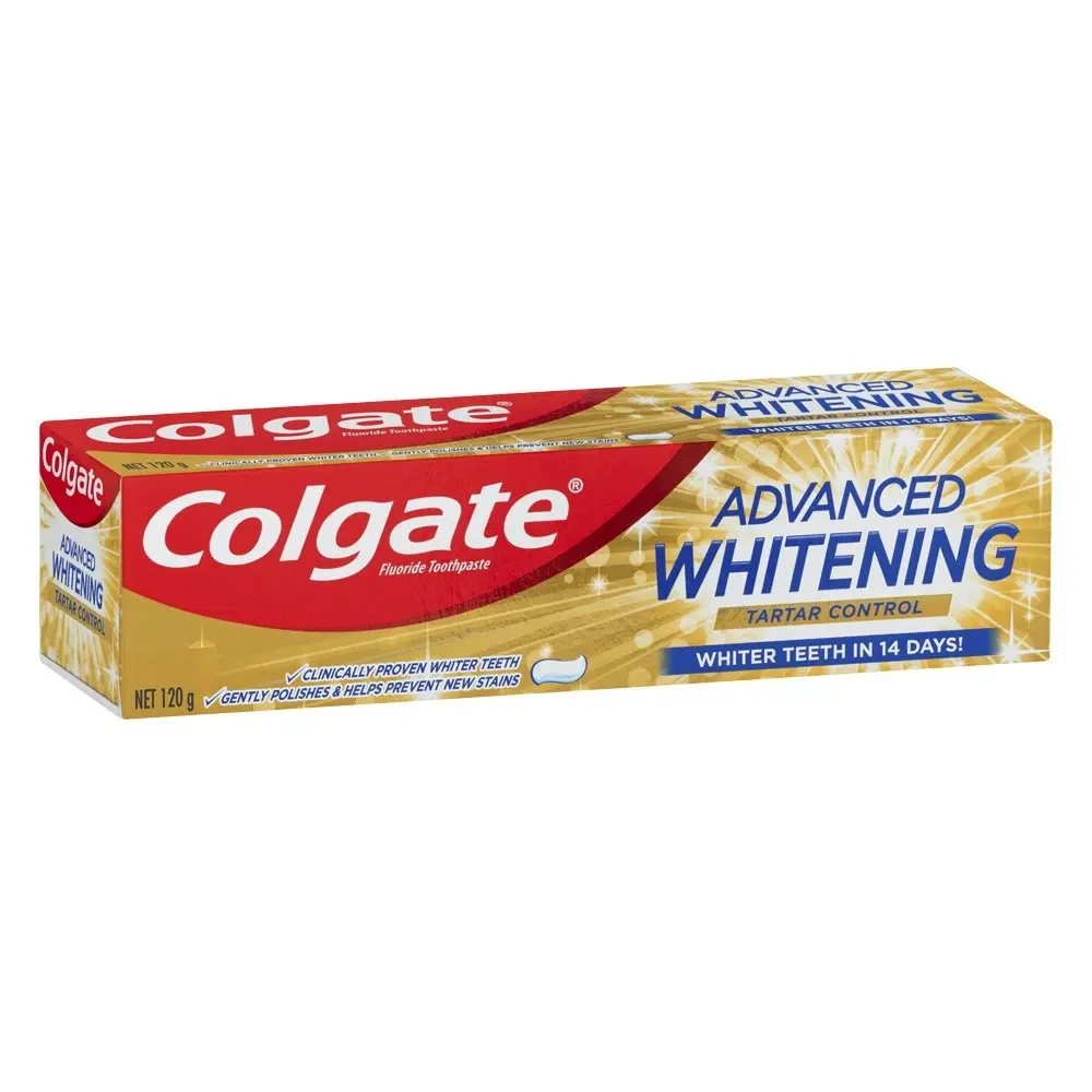 6x Colgate Toothpaste Advanced Whitening Tartar Control 120g Teeth Cleaning