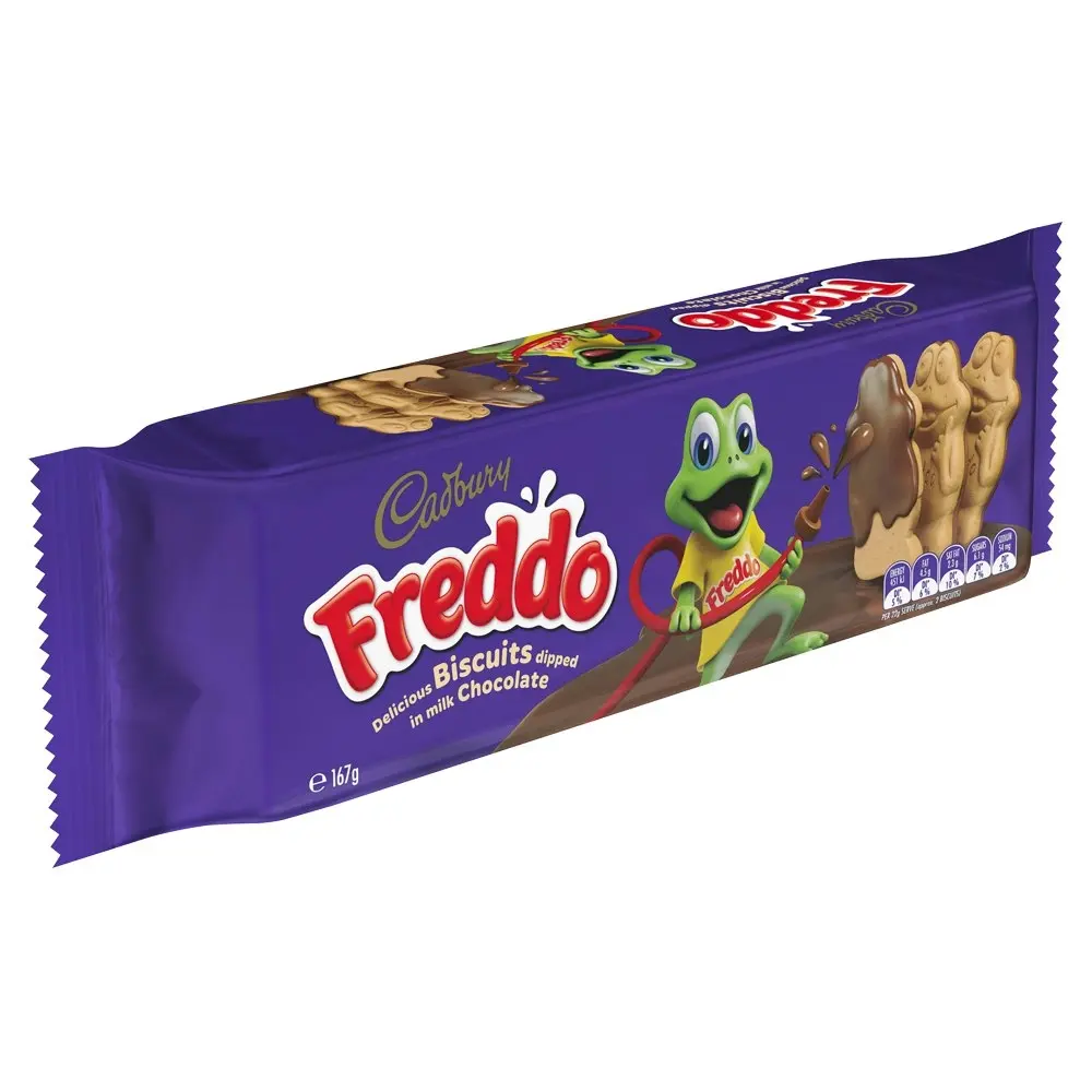 10pc Cadbury Freddo Biscuits Dipped in Milk Chocolate/Candy Snack Treat 167G