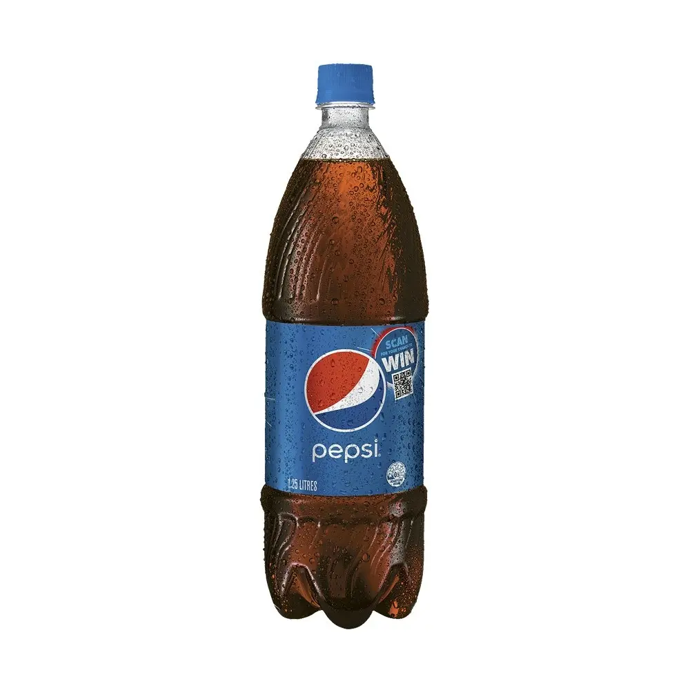 12pc Pepsi Cola Flavoured Soft Drink Sparkling/Carbonated Soda Bottles 1.25L