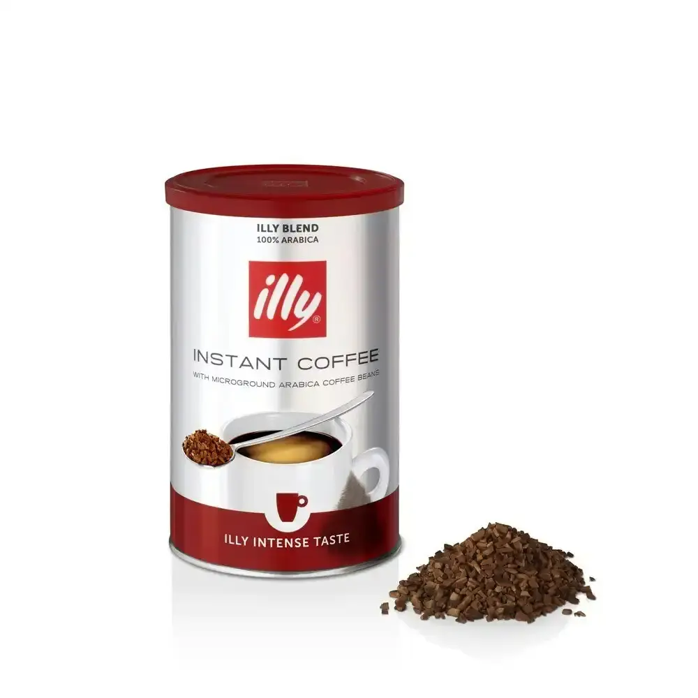 3x Illy Blend 95g Instant Intense Arabica Coffee Robust Finish/Bold Roast Drink