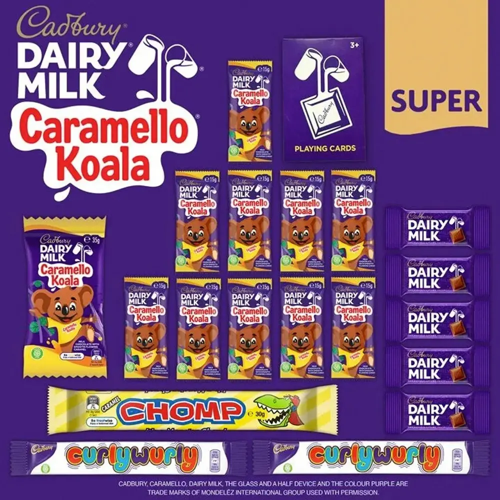 20pc Cadbury Dairy Milk Caramello Superbag Showbag Caramel Chocolate Mix Snacks