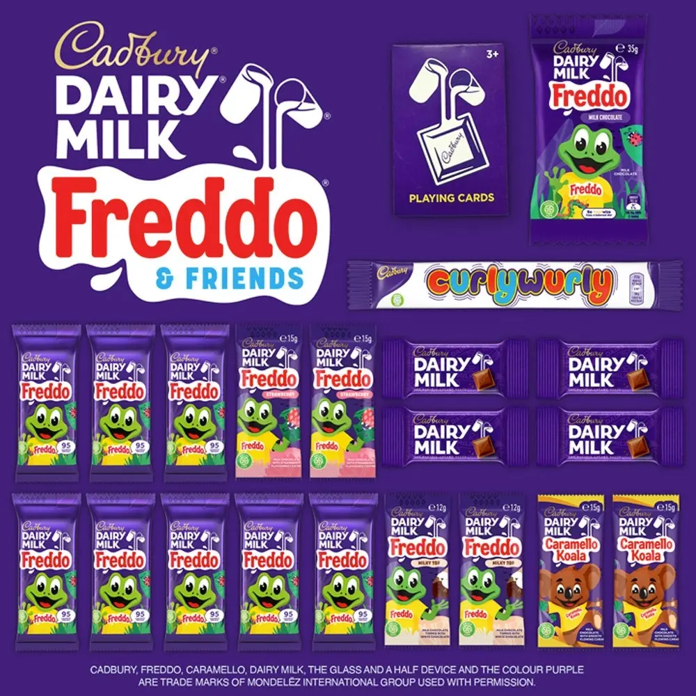 20pc Cadbury Dairy Milk Freddo & Friends Showbag Confectionery Chocolate Snacks