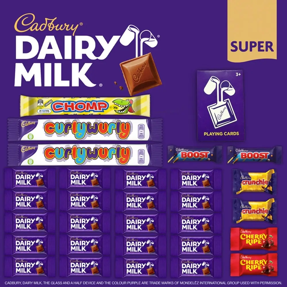 29pc Cadbury Dairy Milk Superbag Showbag Chocolate Confectionery Sweets Snacks