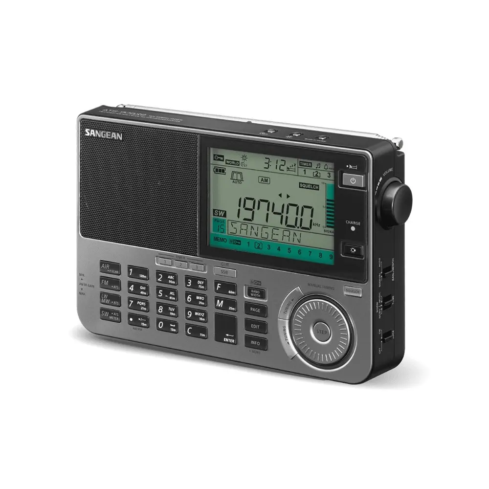 Sangean ATS-909X2 ATS Portable AM/FM Radio LCD UKW/LW/MW/AUX/LW Receiver White