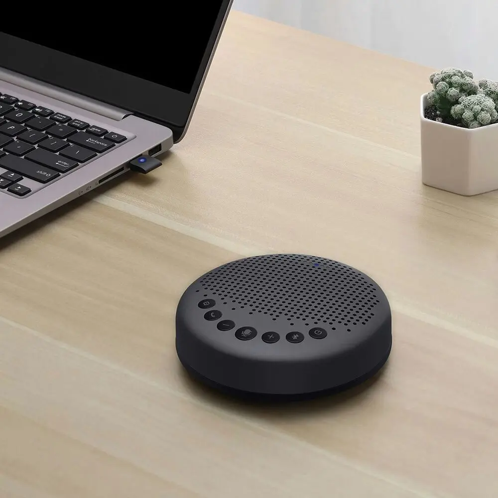 eMeet OfficeCore LUNA 360 Degree Bluetooth Conference Tabletop Speakerphone BLK