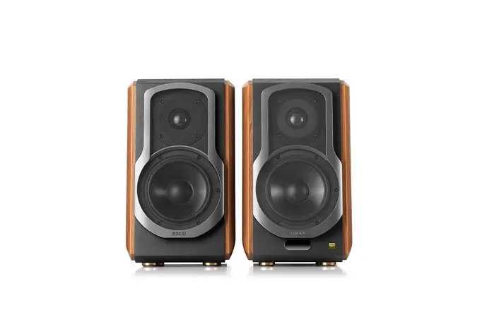 Edifier S1000MKII 2.0 Active Lifestyle Bookshelf Bluetooth Studio Speakers Brown