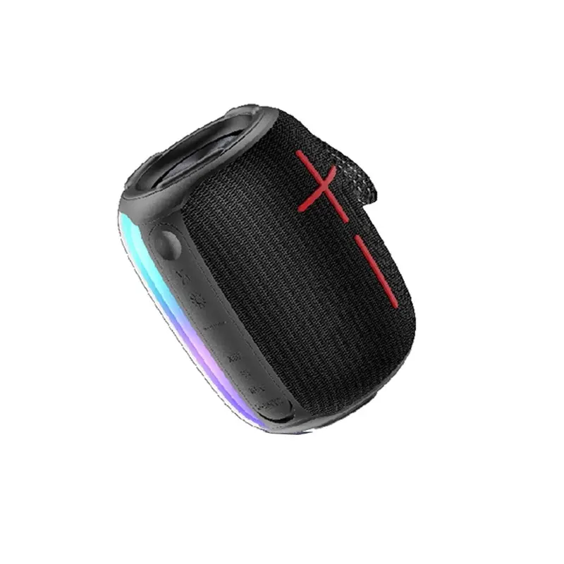 Philex Portable Bluetooth Speaker w/ Dynamic RGB Lighting Effects 1800mAh Black