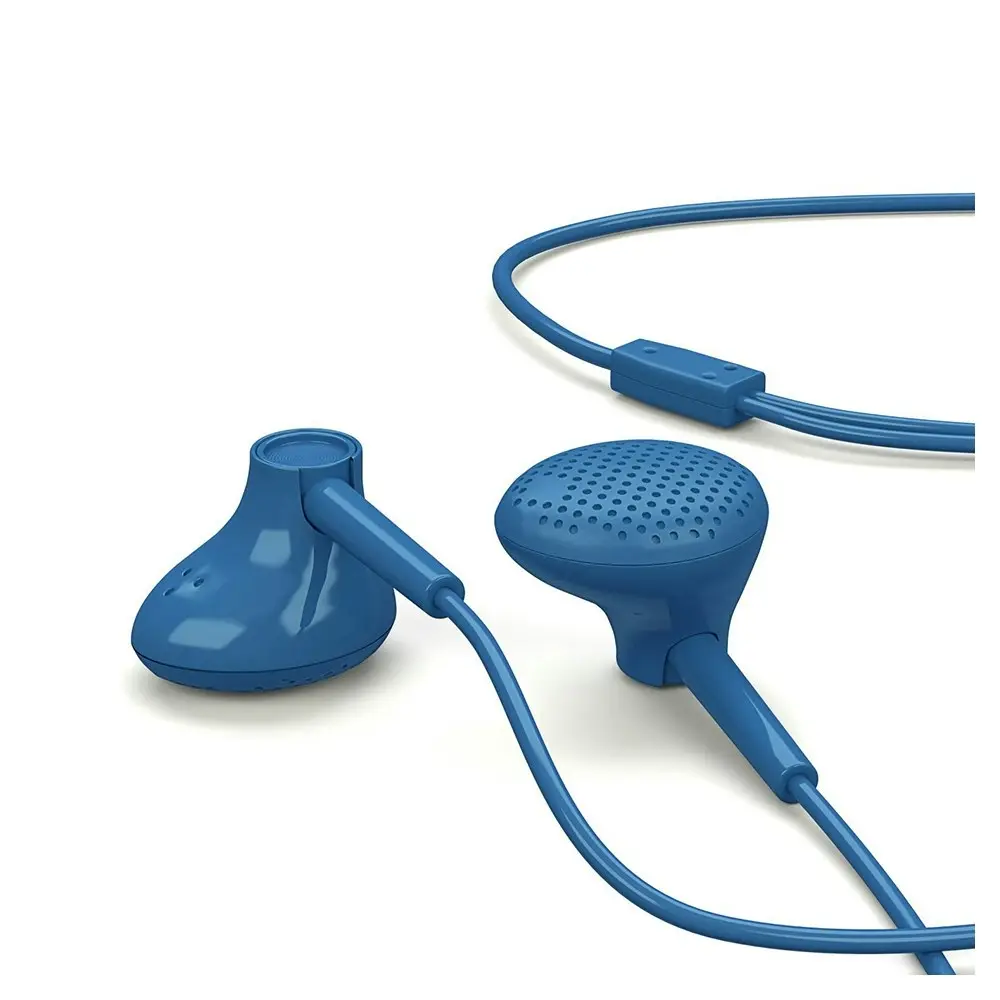 Liquid Ears Everyday Earphones In-Ear Earbuds/Headphones w/3.5mm Audio Jack Blue