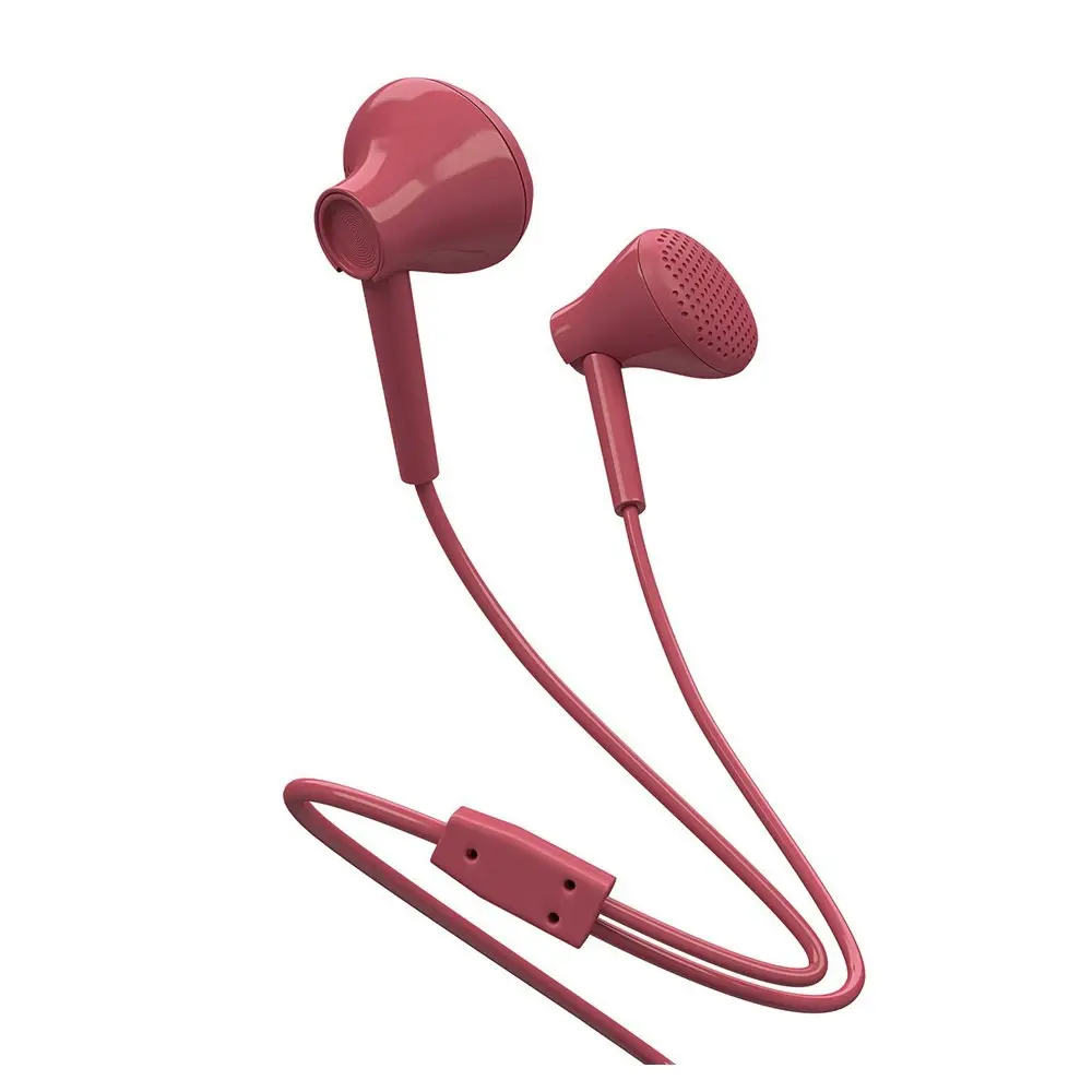 Liquid Ears Everyday Earphones In-Ear Earbuds/Headphones w/ 3.5mm Audio Jack Red