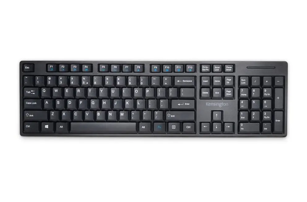 Kensington Pro Fit Smooth Low Profile Wireless Spill Proof Computer Keyboard