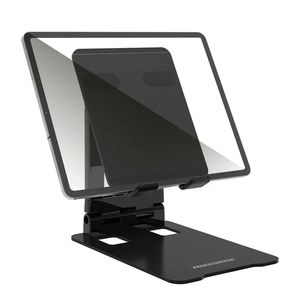 RockRose Anyview Theater Adjustable Foldable/Extendable Tablet Stand Black 25cm