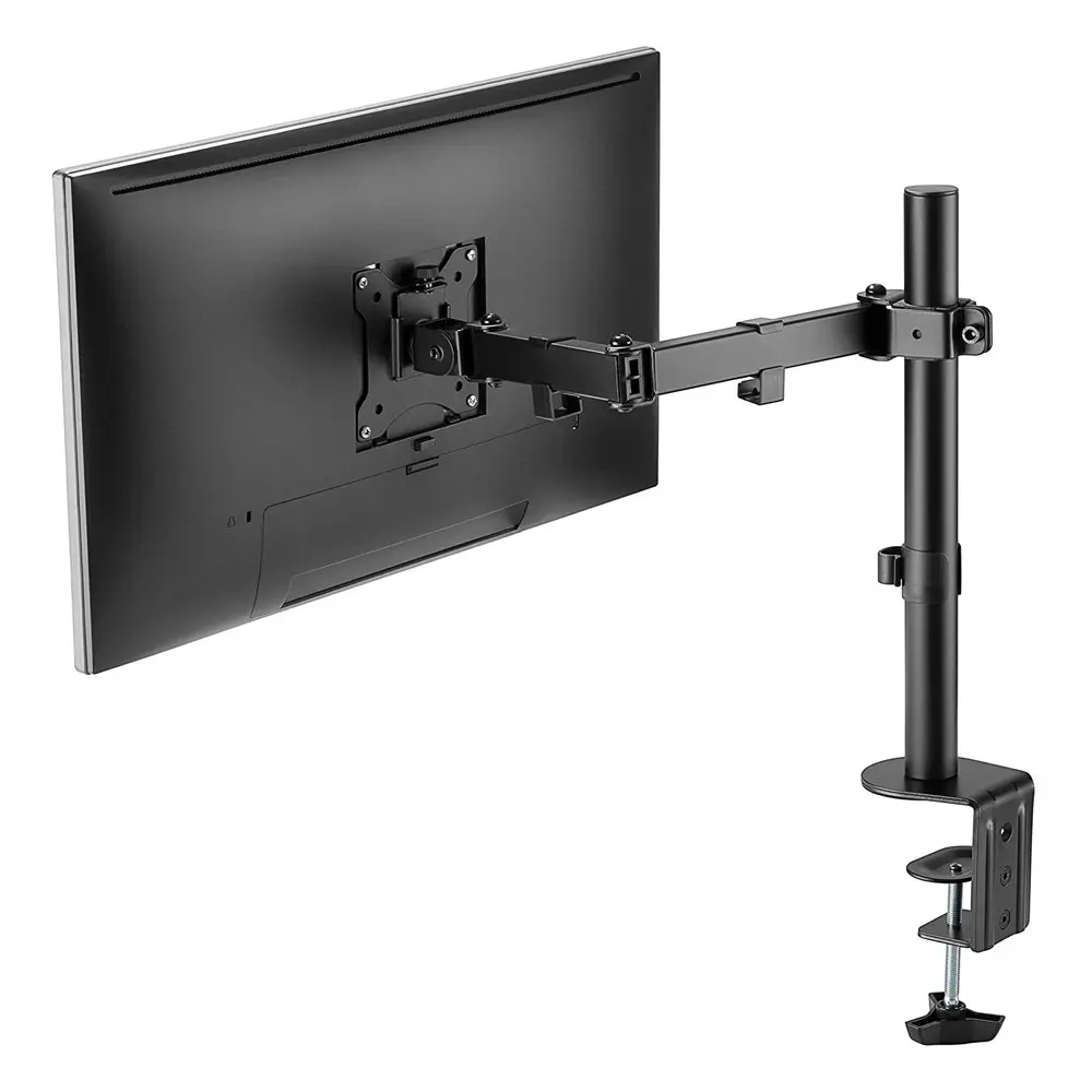 Goobay Single Computer Monitor Desk Mount Flex 43-81cm Black Desk Mountable