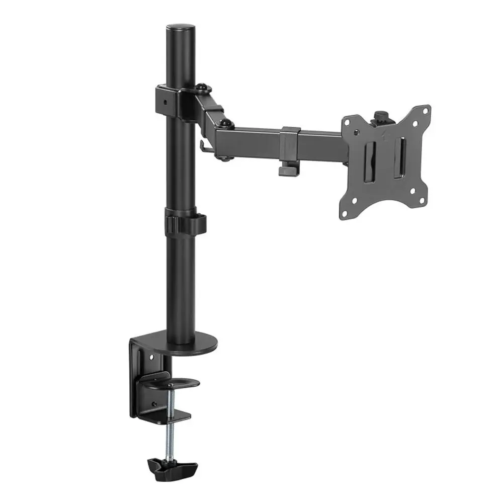 Goobay Single Computer Monitor Desk Mount Flex 43-81cm Black Desk Mountable