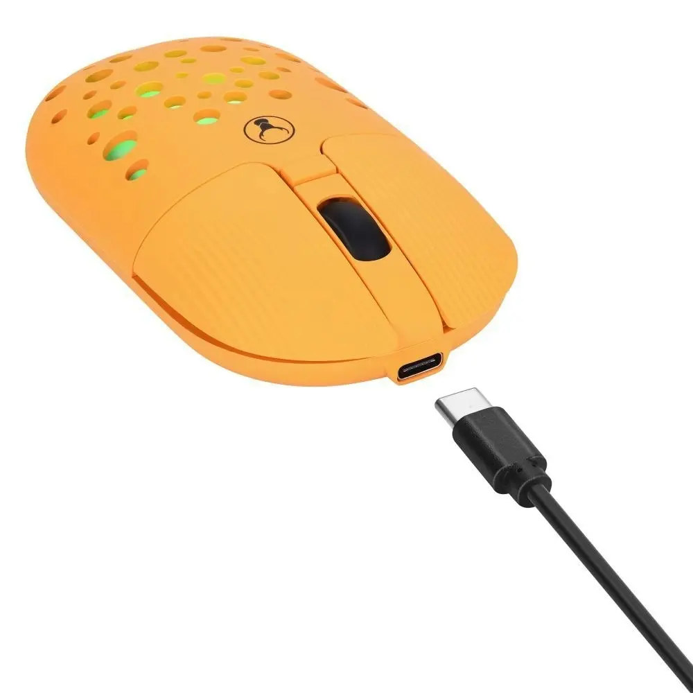 Bonelk M-270 Wireless Bluetooth USB-C RGB 4D Mouse 1200DPI For Laptop/PC Orange