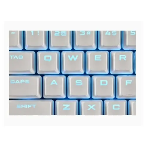 Corsair 104/105 Keyset Gaming PBT Double Shot Keycaps f/Mechanical Keyboard WHT