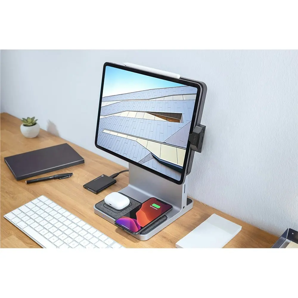 Kensington Studiodock Stand Holder Dock Station For Apple iPad Pro 12.9in Silver