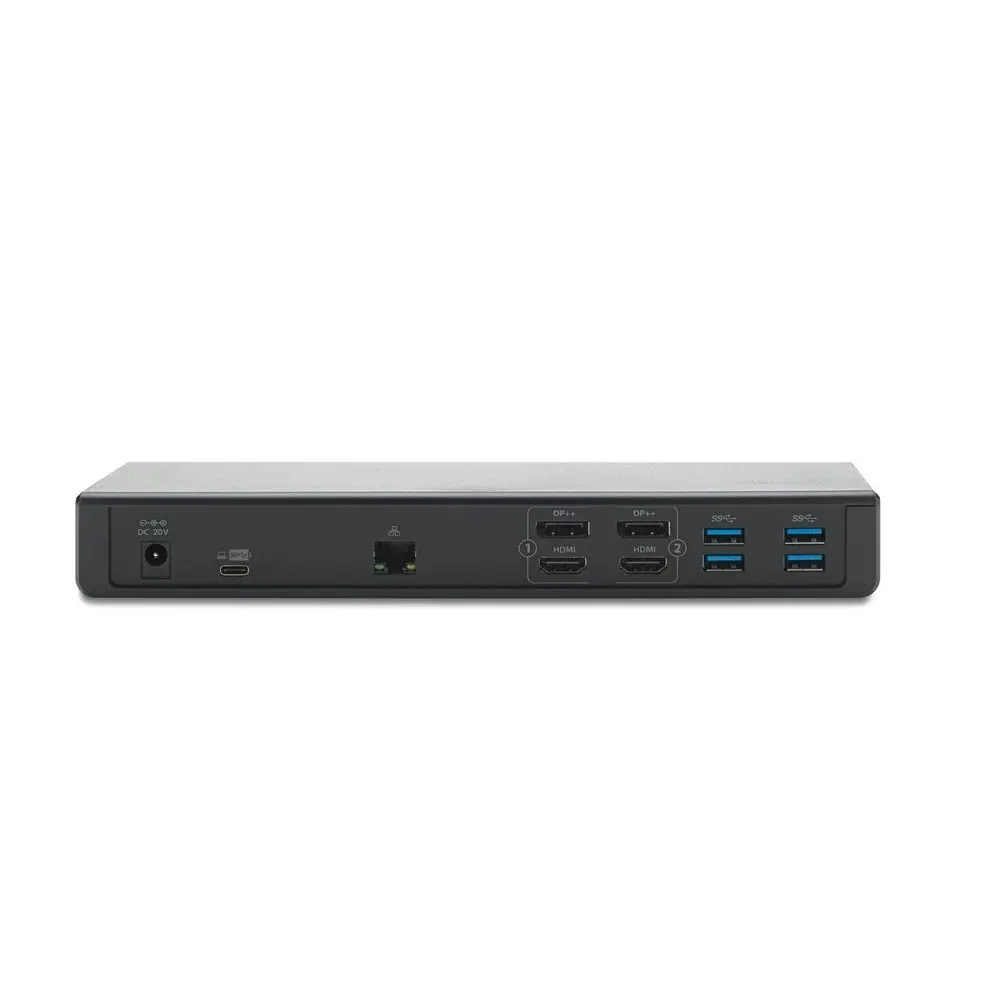 Kensington SD4750P Dual 4K USB-C & USB 3.0 Docking Station For Laptop Black