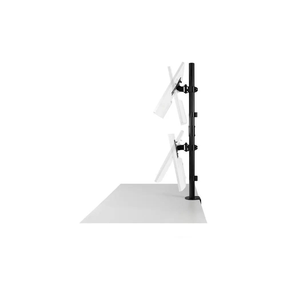 Kensington Universal Vertical Stacking Dual Arm Holder For 32in Monitors Black