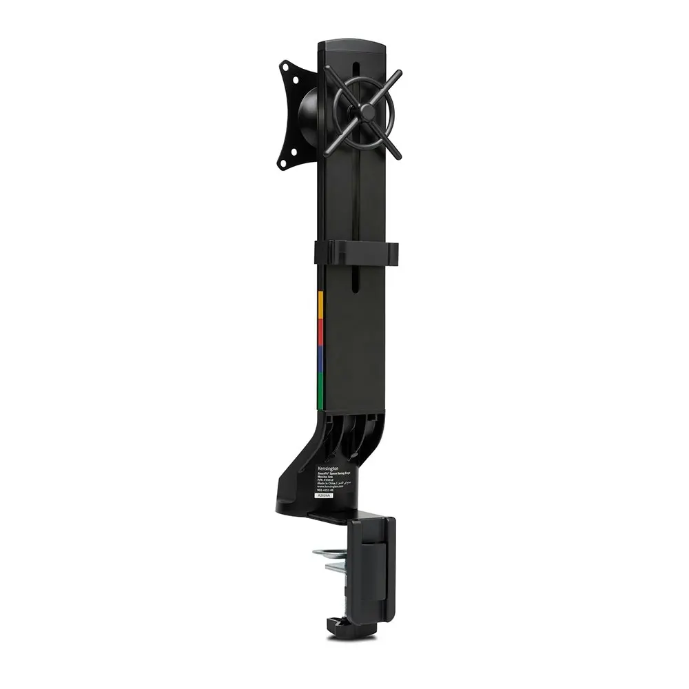 Kensington Space Saving Single Arm VESA Mount Holder Storage For Monitor Black