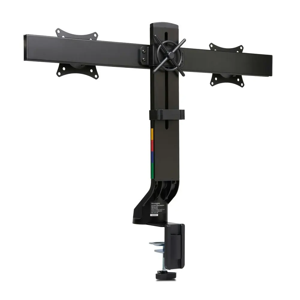 Kensington Space Saving Dual Arm VESA Mount Holder Storage For Monitor Black