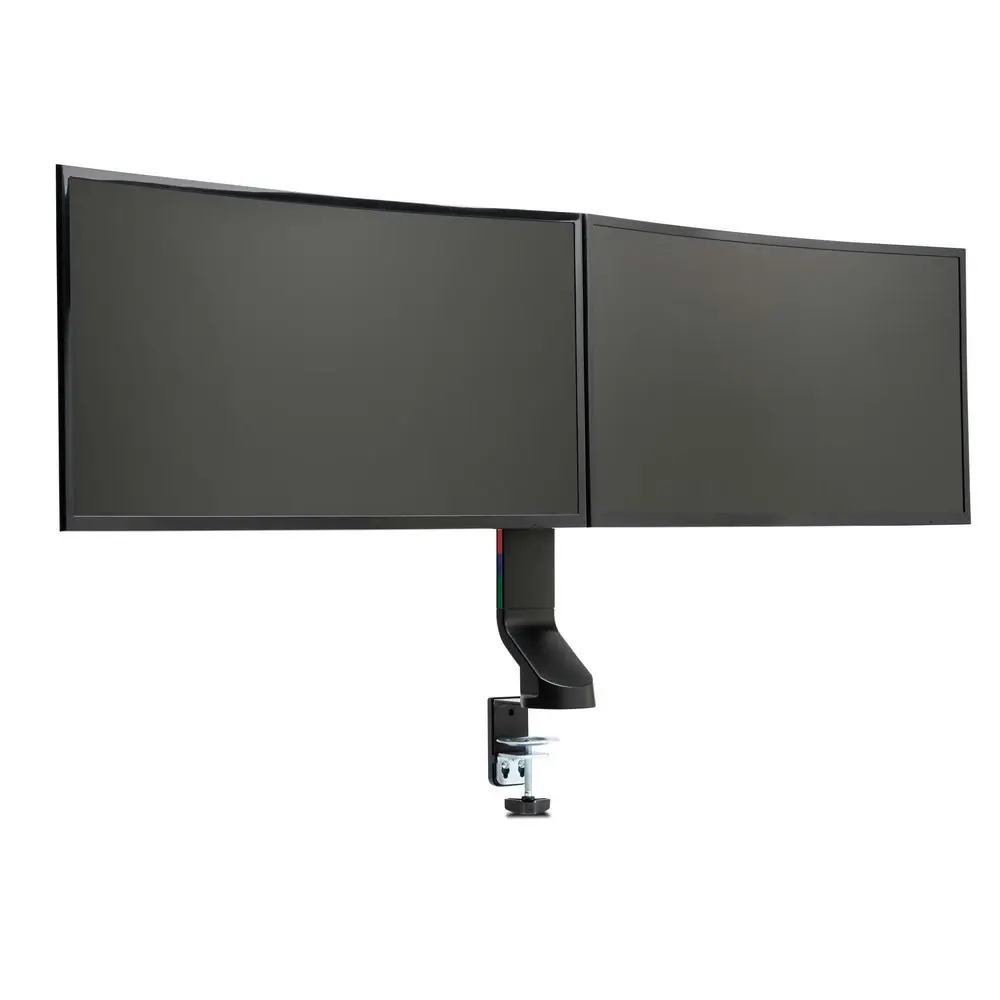 Kensington Space Saving Dual Arm VESA Mount Holder Storage For Monitor Black